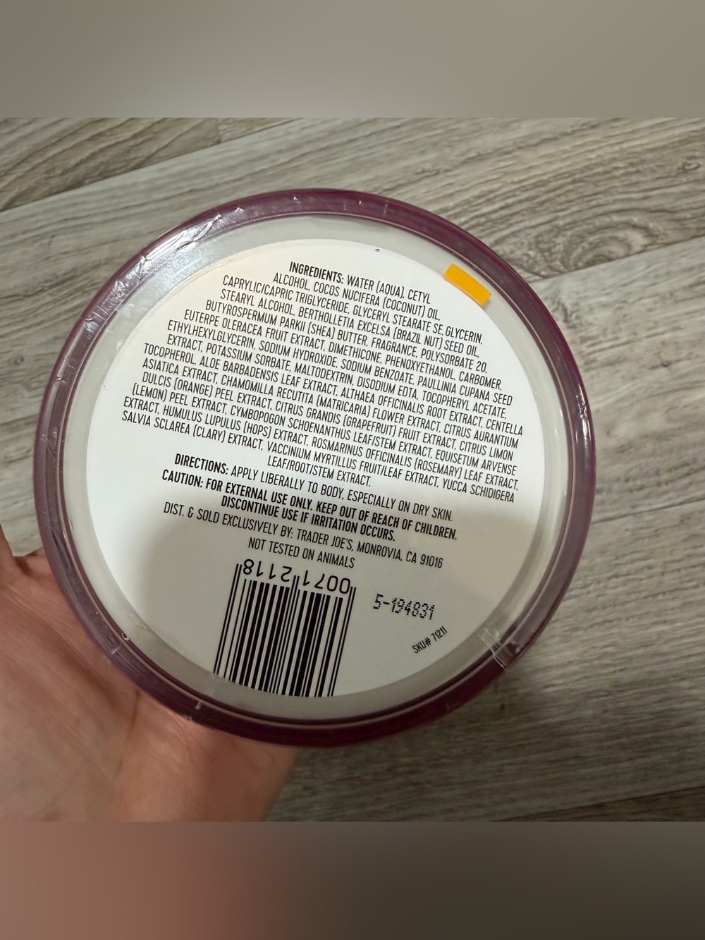 Trader Joe’s Brazil Nut Body Butter 8oz. - Picture 4 of 4